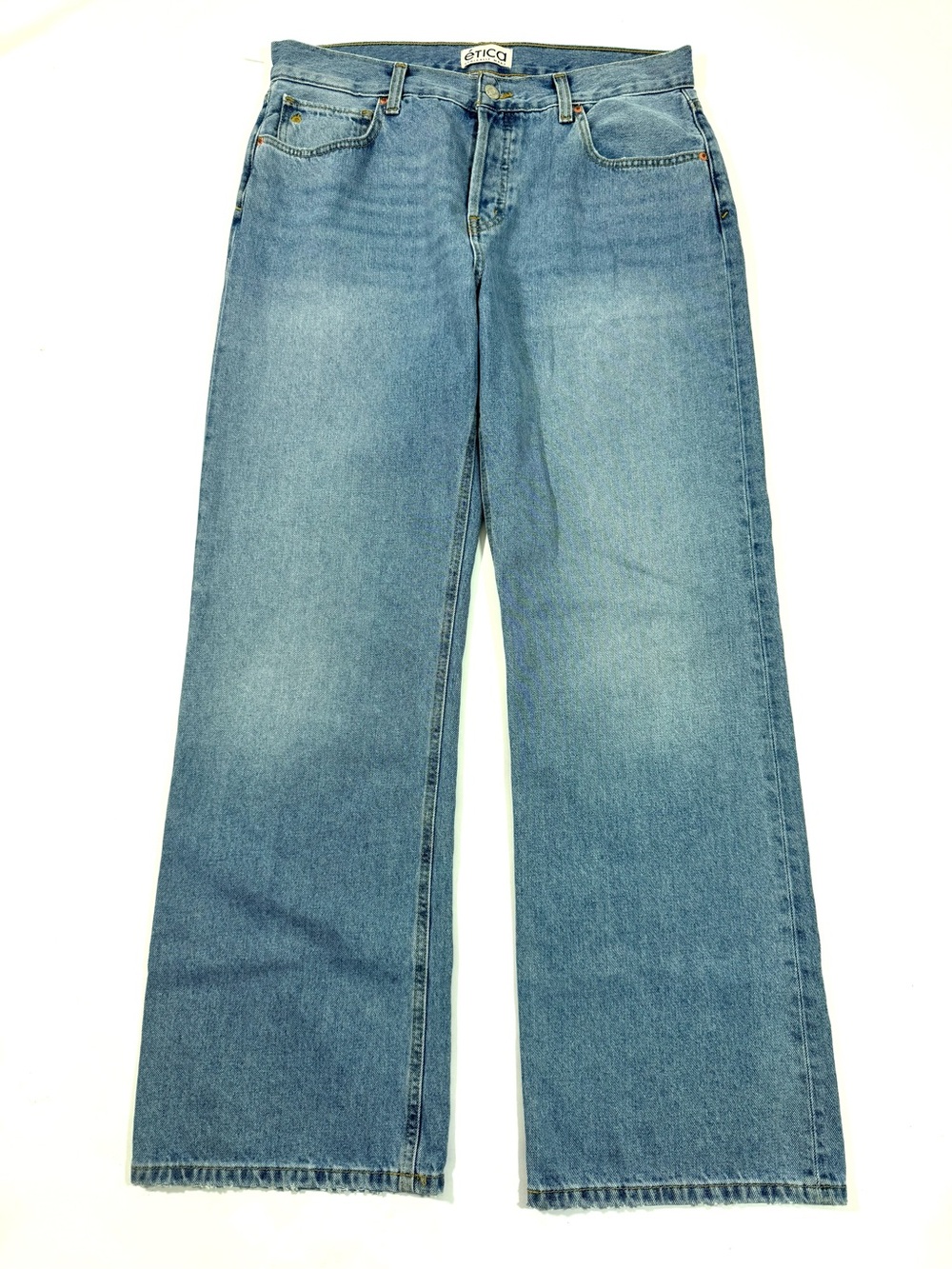 Etica Sustainable Relaxed High Rise Jeans Light Wash